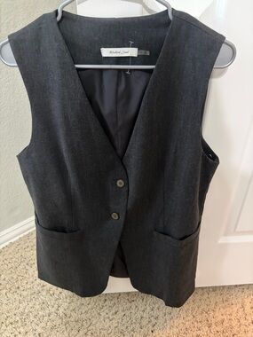 Mustard Seed Dark Gray Tailored Vest